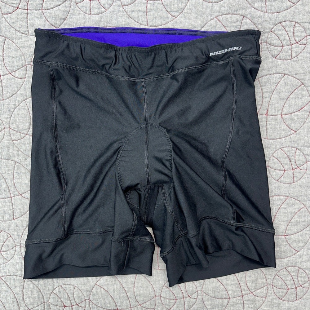 Nishiki Cycling Shorts Black Padded NWS Stretch / Women's Large